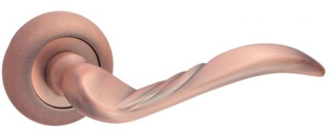 Дверная ручка RENZ "Франческа" DH 29-08 MAС матовая медь