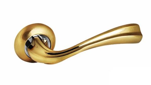 Дверная ручка на круглой розетке PALIDORE 101SB матовое золото