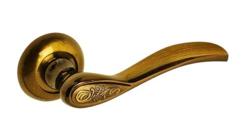 Дверная ручка на круглой розетке PALIDORE 103 BCF полированный кофе