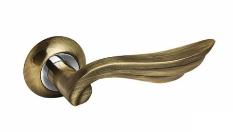 Дверная ручка на круглой розетке PALIDORE 109BB бронза