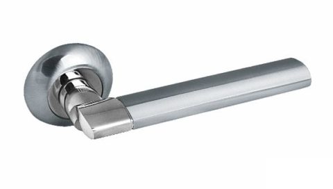 Дверная ручка на круглой розетке PALIDORE 119SC хром матовый