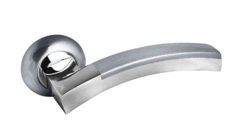 Дверная ручка на круглой розетке PALIDORE 132SC/PC хром/хром матовый