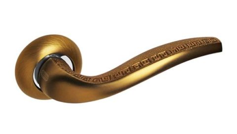 Дверная ручка на круглой розетке PALIDORE 107 CF кофе