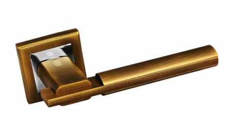 Дверная ручка на квадратной розетке PALIDORE 294CF кофе