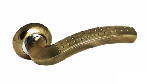 Дверная ручка на круглой розетке PALIDORE 59BB бронза