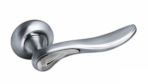 Дверная ручка на круглой розетке PALIDORE 80SC/PC хром/хром матовый