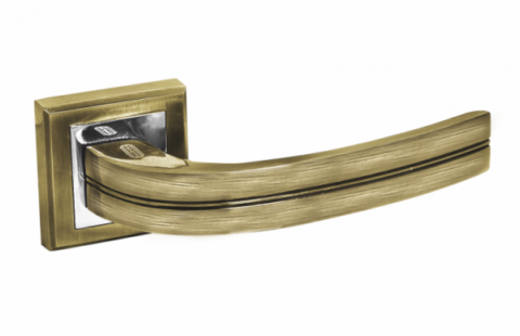 Дверная ручка на квадратной розетке PALIDORE A-231 AB бронза