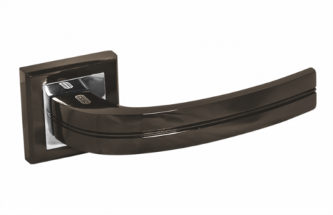 Дверная ручка на квадратной розетке PALIDORE A-231 BH черный никель