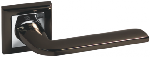 Дверная ручка на квадратной розетке PALIDORE A-252 BH черный никель