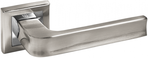 Дверная ручка на квадратной розетке PALIDORE A-253 HH белый никель