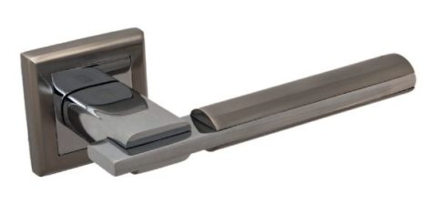 Дверная ручка на квадратной розетке PALIDORE A-294 SC/PC хром матовый/хром