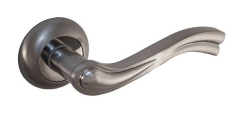 Дверная ручка на круглой розетке PALIDORE A-62 SC/PC хром матовый/хром