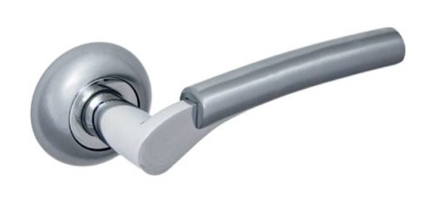 Дверная ручка на круглой розетке PALIDORE A-GSC хром матовый