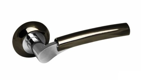 Дверная ручка на круглой розетке PALIDORE GBH/PC черный никель