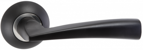 Дверная ручка PUERTO INAL 551-08 B/CP черный/хром блестящий