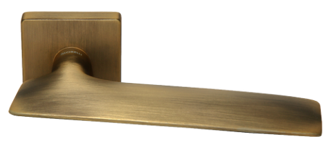 Дверная ручка на квадратном основании MORELLI Luxury GALACTIC CAFFE кофе