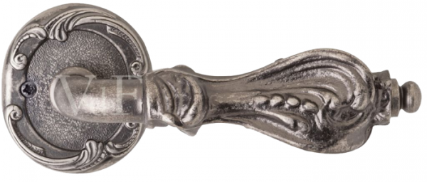 Ручка дверная на декоративном основании Val de fiori "Кастелли" DH 710-74 AI Серебро античное