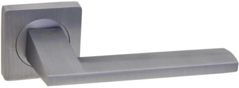 Дверная ручка на квадратной розетке LD 254 DSC матовый хром