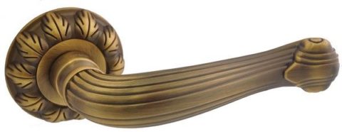 Дверная ручка на круглой розетке LD 312 ABB кофе