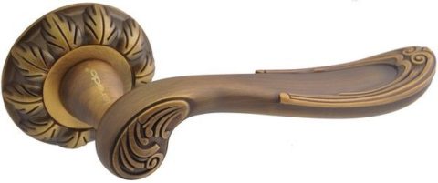 Дверная ручка на круглой розетке LD 314 ABB кофе