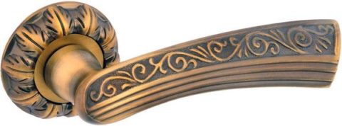 Дверная ручка на круглой розетке LD 375 ABB кофе