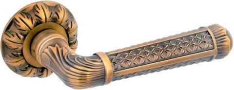 Дверная ручка на круглой розетке LD 377 ABB кофе