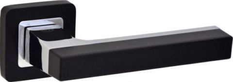 Дверная ручка LAREDO LD 491 на квадратной розетке BL/CP