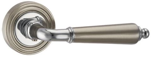 Дверная ручка PUNTO "LIBRETTO ML" SN/CP-3 матовый никель / хром