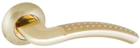 Дверная ручка PUNTO "LOGICA TL" SG/GP-4 матовое золото / золото