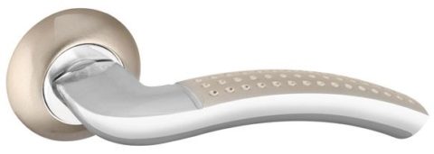 Дверная ручка PUNTO "LOGICA TL" SN/CP-3 матовый никель / хром XL
