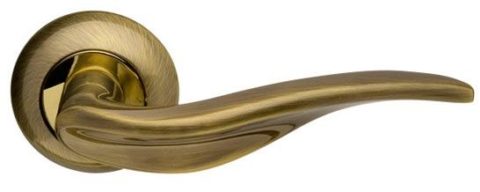 Дверная ручка ARMADILLO "Lora LD39-1" AB/GP-7 бронза / золото