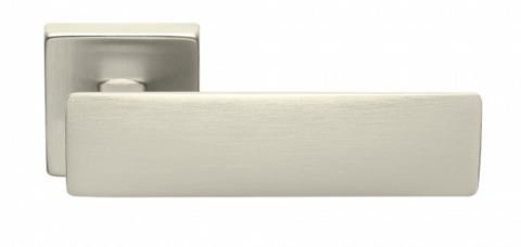 Дверная ручка на квадратном основании MORELLI Luxury SPACE NIS матовый никель