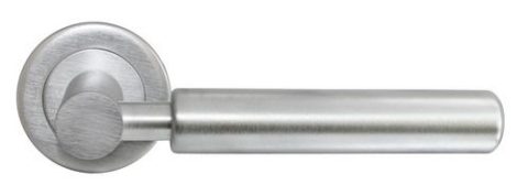Дверная ручка на круглом основании MORELLI Luxury NC-4 CSA (CLOUD/ОБЛАКО) матовый хром