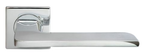 Дверная ручка на квадратном основании MORELLI Luxury NC-8-S CRO (ROCK/СКАЛА) хром