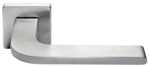 Дверная ручка на квадратном основании MORELLI Luxury SPUTNIK CSA матовый хром