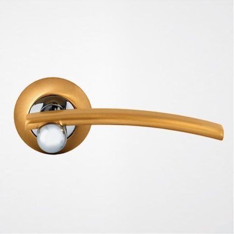 Дверная ручка Rossi LD 22-1 "MEDAN" SG/CP матовое золото / хром