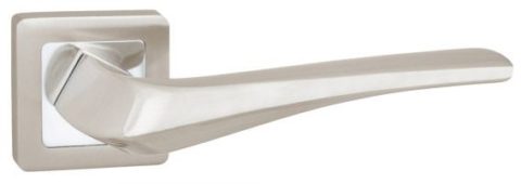 Дверная ручка PUNTO "METEOR QR" SN/CP-3 матовый никель / хром