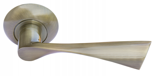 Ручка дверная на круглом основании MORELLI КАПЕЛЛА MH-01 AB античная бронза