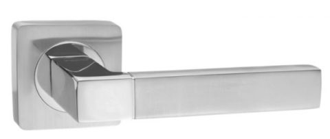 Дверная ручка RENZ "Милан" DH 51-02 SC/CP матовый хром / хром