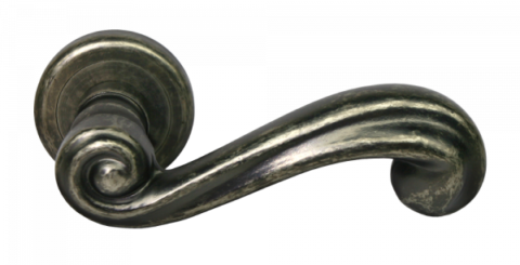 Дверная ручка на круглом основании MORELLI Luxury PLAZA FEA Античное железо