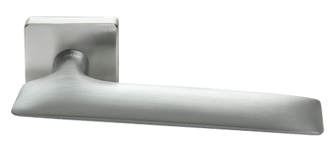 Дверная ручка на квадратном основании MORELLI Luxury GALACTIC CSA матовый хром