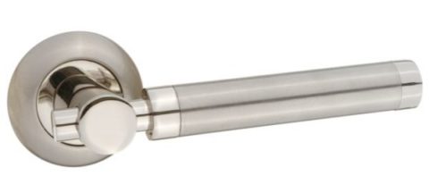 Дверная ручка RENZ "Палермо" DH 44-08 SN/NP матовый никель/хром