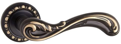 Дверная ручка PUNTO "PALMIRA MT" OBL-20 античный черный