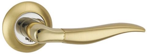 Дверная ручка PUNTO "PELICAN TL" SG/GP-4 матовое золото / золото