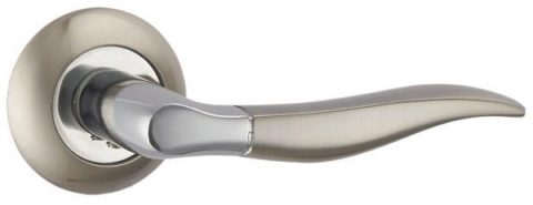 Дверная ручка PUNTO "PELICAN TL" SN/CP-3 матовый никель / хром