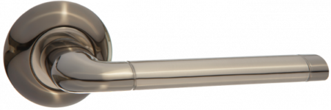Дверная ручка PUERTO AL 503-08 BN/SN черный никель / матовый никель
