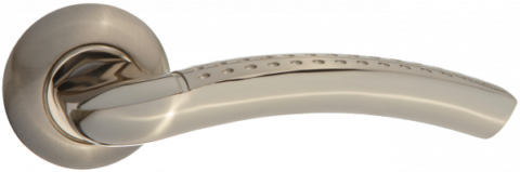 Дверная ручка PUERTO AL 510-08 BIG SN/NP никель матовый / никель блестящий