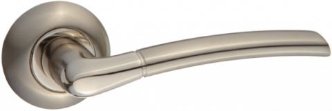 Дверная ручка PUERTO AL 515-08 SN/NP никель матовый / никель блестящий