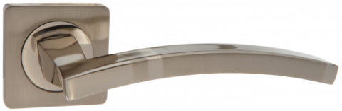 Дверная ручка PUERTO AL 520-02 SN/NP никель матовый / никель блестящий