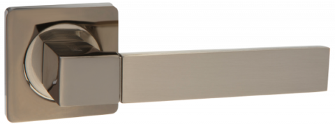 Дверная ручка PUERTO AL 521-02 BN/SN черный никель / никель матовый